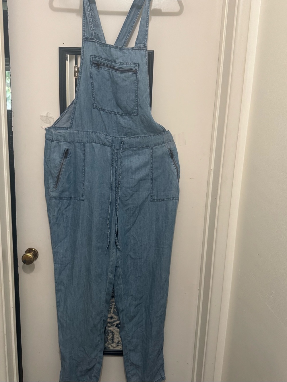 Forever 21 Light Blue Denim Overalls Jumpsuit